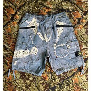 DRO Lab Custom 1/1 ART x  Stone Island Cargo Shorts